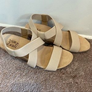 Tan sandals, size 7.5, Naturalizer